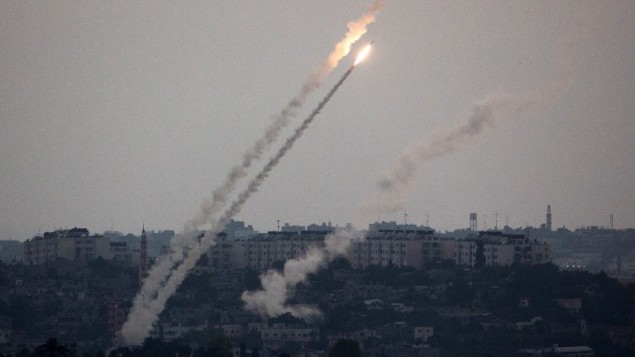 إطلاق صاروخين من غزة علي اسرائيل