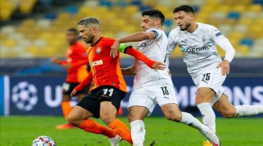 مونشنغلادباخ يضرب شاختار بسداسية نظيفة في دوري الابطال
