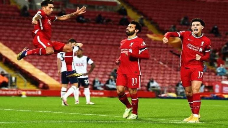 ليفربول يهزم توتنهام وينفرد بصدارة الدوري الإنجليزي