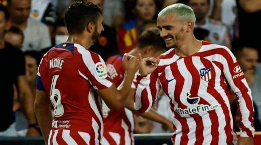 أتلتيكو مدريد يهزم فالنسيا بهدف نضيف
