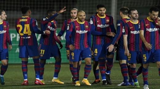برشلونة يهزم كورنيا بهدفين ويتأهل لدور ثمن نهائي كأس اسبانيا