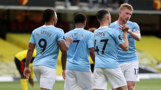 واتفورد يسقط برباعية امام مانشستر سيتي