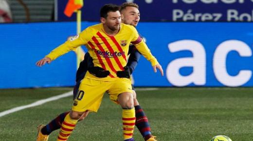 برشلونة يهزم هويسكا بصعوبة ويتقدم للمركز الخامس في ترتيب الليجا