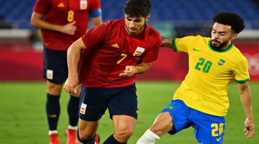 البرازيل تتوج بالميدالية الذهبية بعد الانتصار على اسبانيا