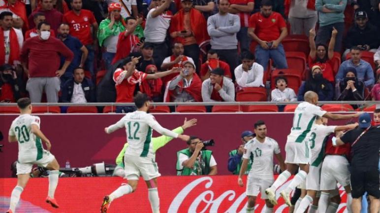 الجزائر إلى نصف نهائي كاس العرب والمغرب تودع البطولة