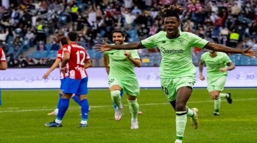 اتلتيك بلباو يتغلب علي أتلتيكو مدريد ويضرب موعدا مع ريال مدريد في نهائي كأس السوبر