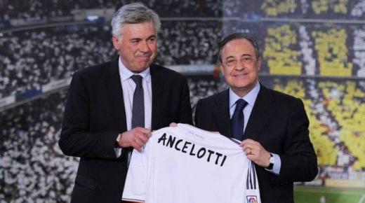 كارلو انشيلوتي يعود الي تدريب ريال مدريد بعقد لمدة ثلاثة مواسم